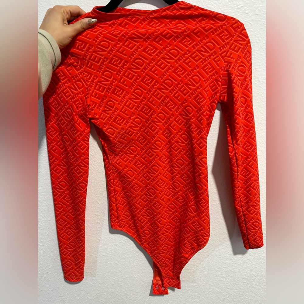 Limited-edition SKIMS x Fendi bodysuit. New! Gorgeous red shade.